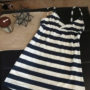 Striped cotton sun dress from Aeropostale- L